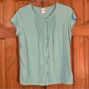 NWOT Blair Short Sleeve Top Blouse Size L